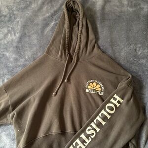 Hollister Logo Grey Hoodie